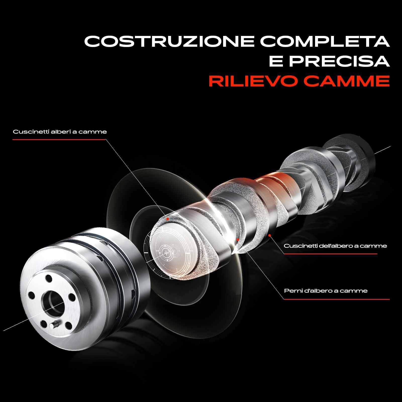 Frankberg Albero a camme Benzina Lato Scarico Compatibile con Logan II S.a.n.d.e.r.o II Micra V Clio IV Thalia III Twingo III C.a.p.t.u.r I Replace# 130200522R