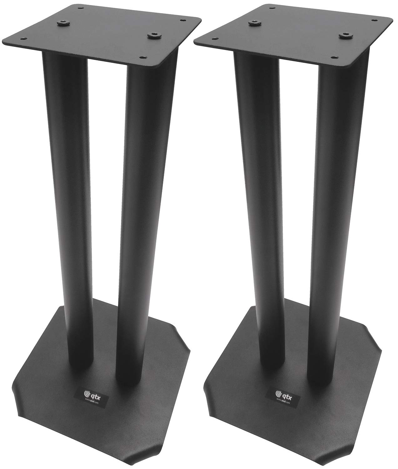 QTX Elegantes soportes para monitor de estudio suministrados en pares, 50 cm