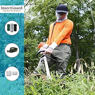 InsectGuard XL - Permethrin Treated Tick & Mosquitoes Insect Repellent Extra Wide 12Ã‚¬� Long Pair of Sleeves/Gaiters (White)