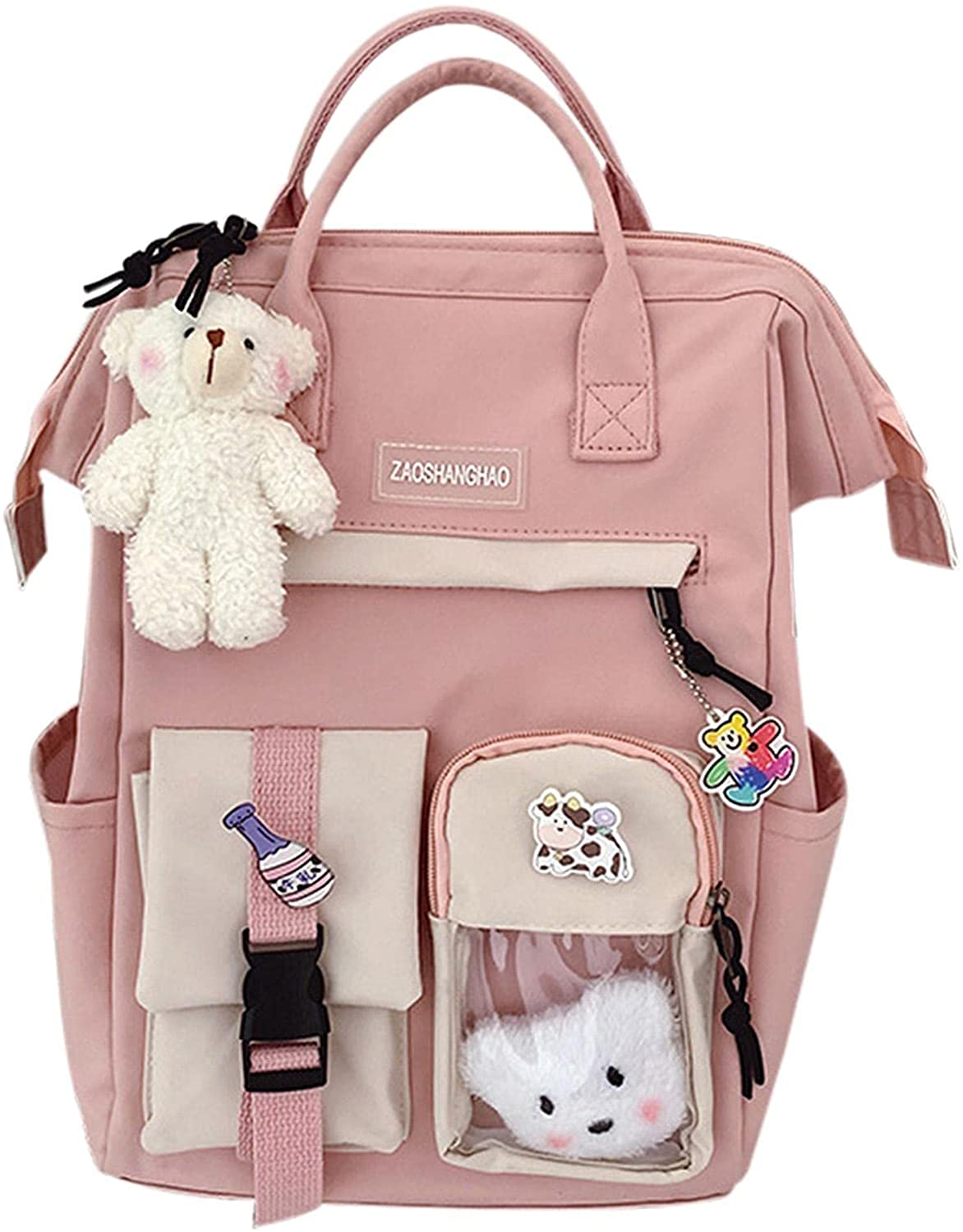 Buy prosperveilUKKawaii Backpack with Kawaii Pin and Accessories Cute