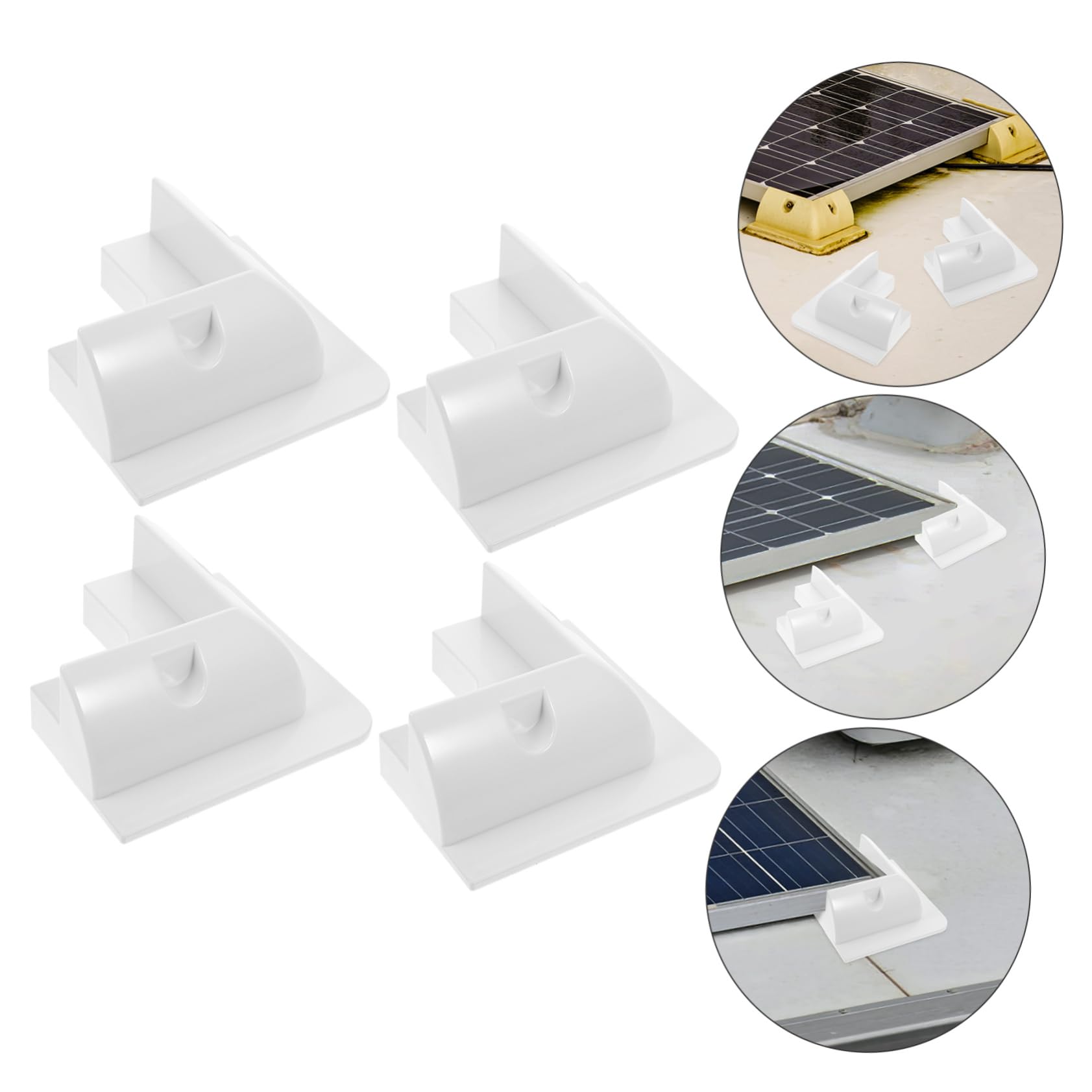 ULTECHNOVO 1juego Soporte Para Panel Solar De Montaje Sin Perforación Para Rv y Techos Estructura Resistente y Protección Adicional Para Placas Solares