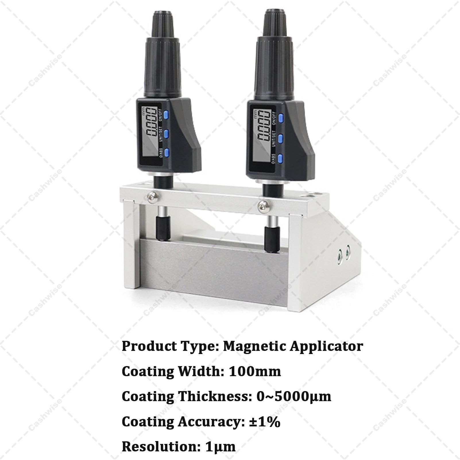 Aplicador de película, pantalla digital ajustable, hoja de doctor de fundición con micrómetro digital, rango de medición 1-6000μm, ideal para impresión, pintura, recubrimientos, tinta