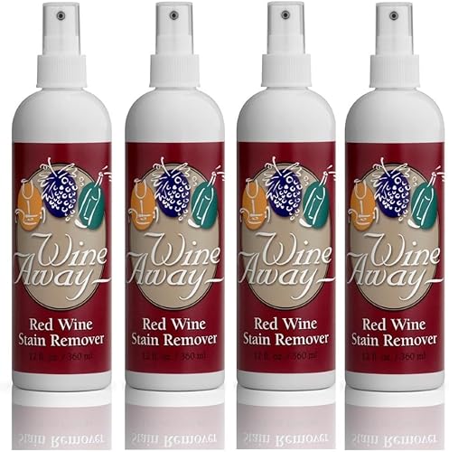 Quitamanchas para vino tinto, con aroma cítrico (12 onzas), de Wine Away, Set de 4