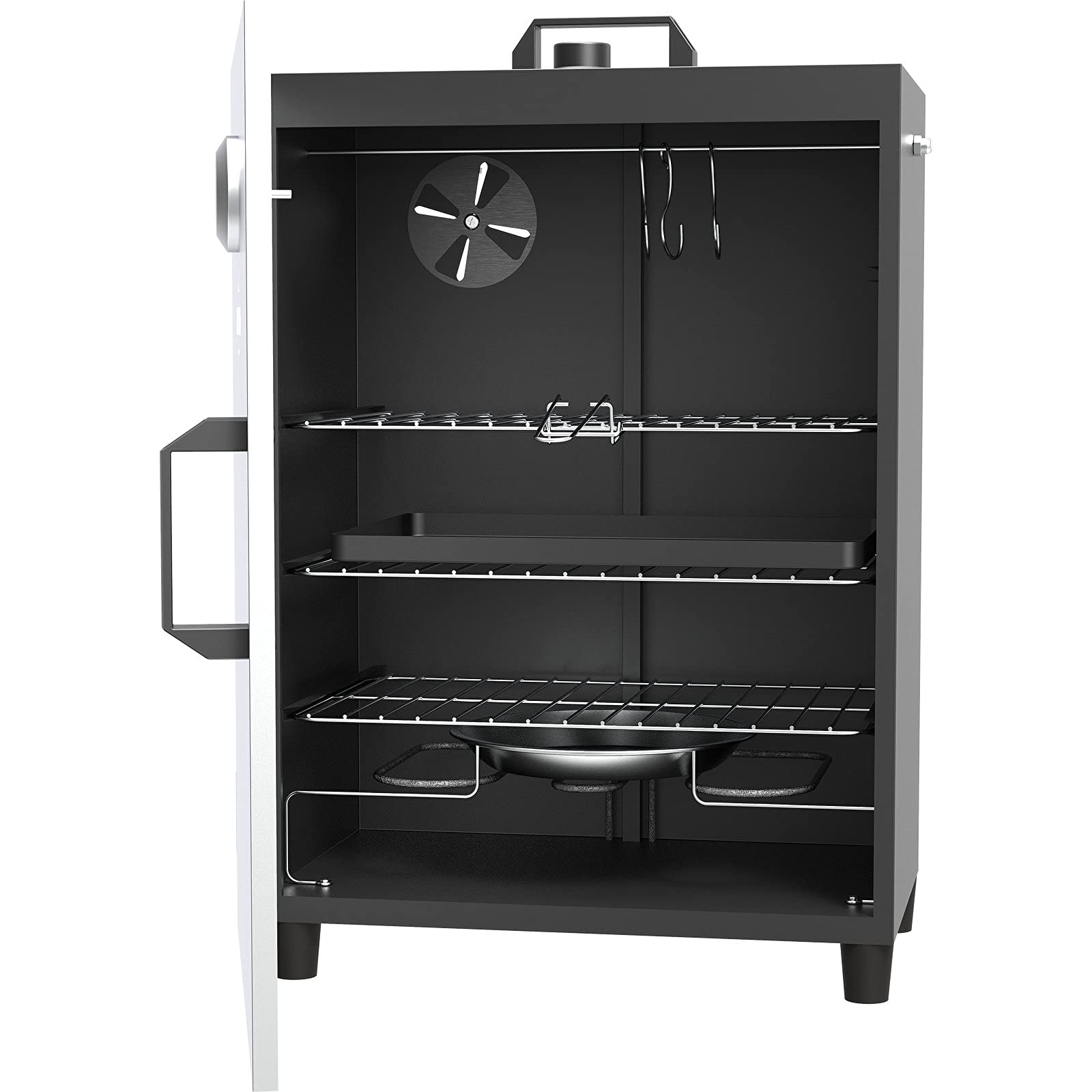 BROWIN® Räucherofen 330261 Set | Elektrischer Smoker mit Rauchgenerator für ca. 8 kg Wurst/ca. 6 kg Schinken | mit Thermometer | mit 3 Etagen inkl. Zubehör | Fisch und Fleisch Räuchern