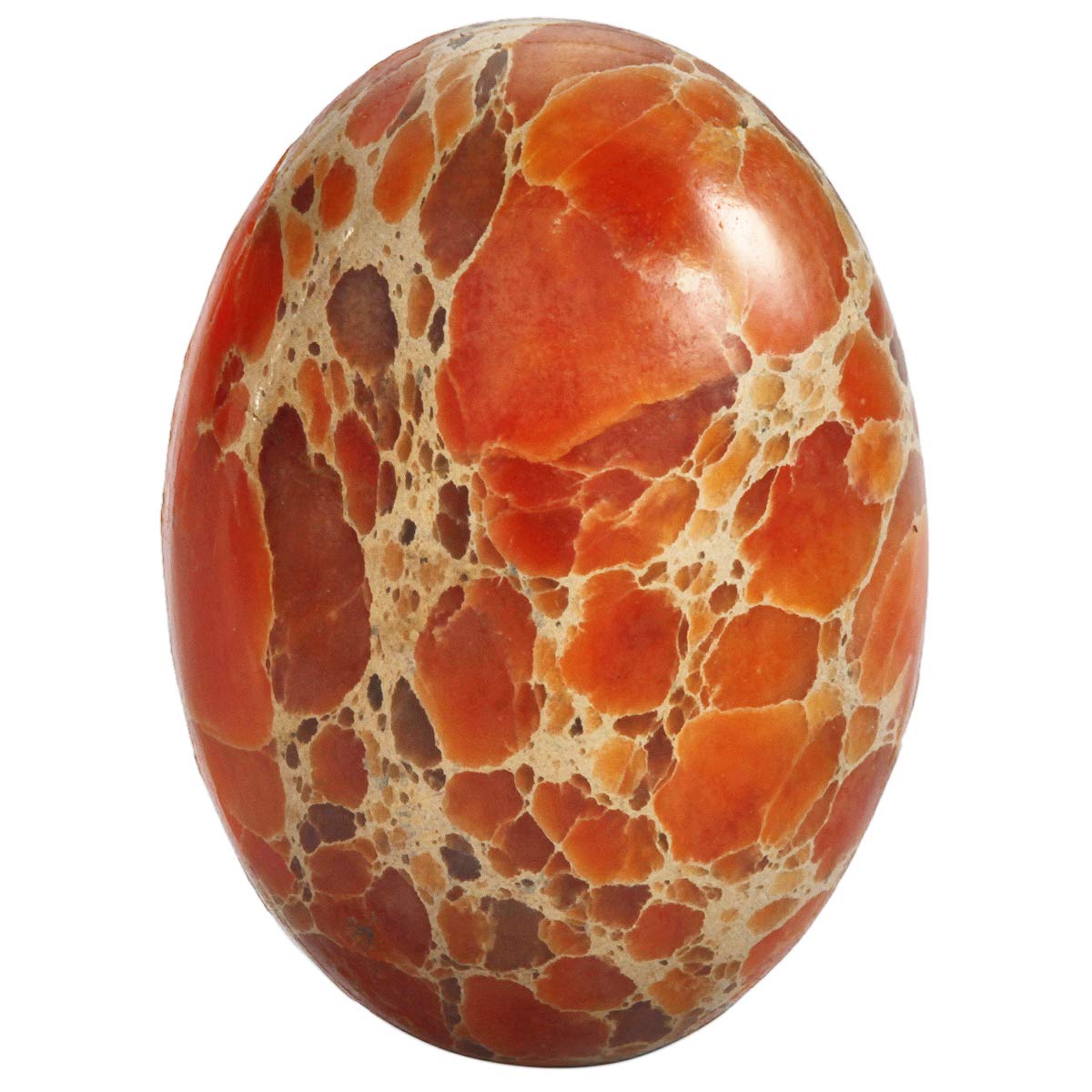 TUMBEELLUWASea Sediment Jasper Oval Stone Cabochons Flatback Semi-Precious CAB for Jewelry Making Pack of 5