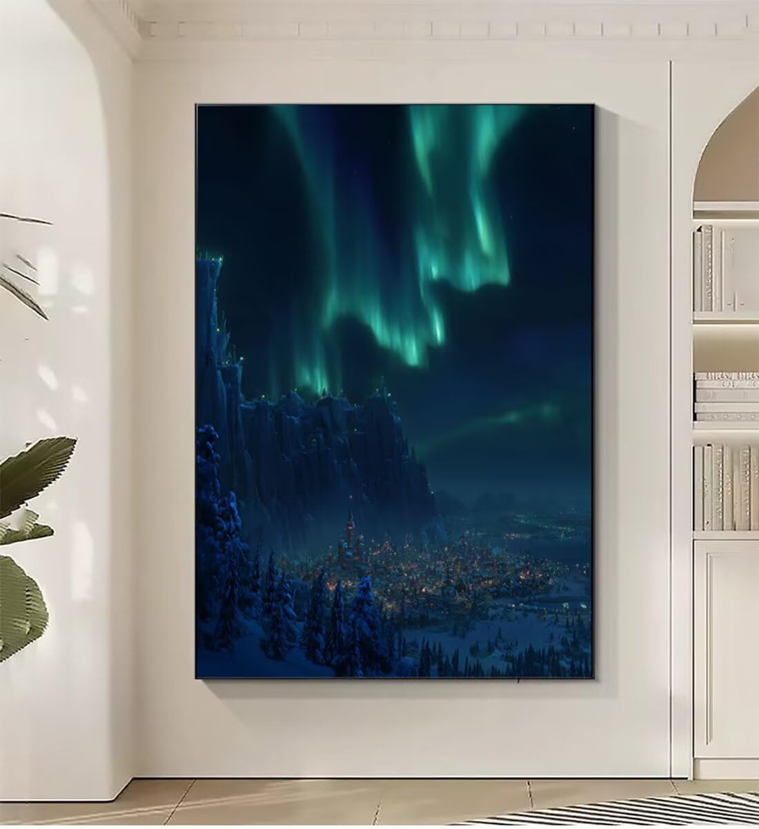 Landschaft Laser Malen Nach Zahlen Erwachsene, Paint by Numbers Adult Anfänger Kreativ Set für, Heimwerk Malen Nach Zahlen Kinder, Pinsel und 36 Acrylfarbe Als, für Deko Wohnzimmer 60 x 80 cm BJHWK879