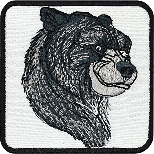 Parches ropa termoadhesivos "OSO Pardo" | Emblema de vida silvest...