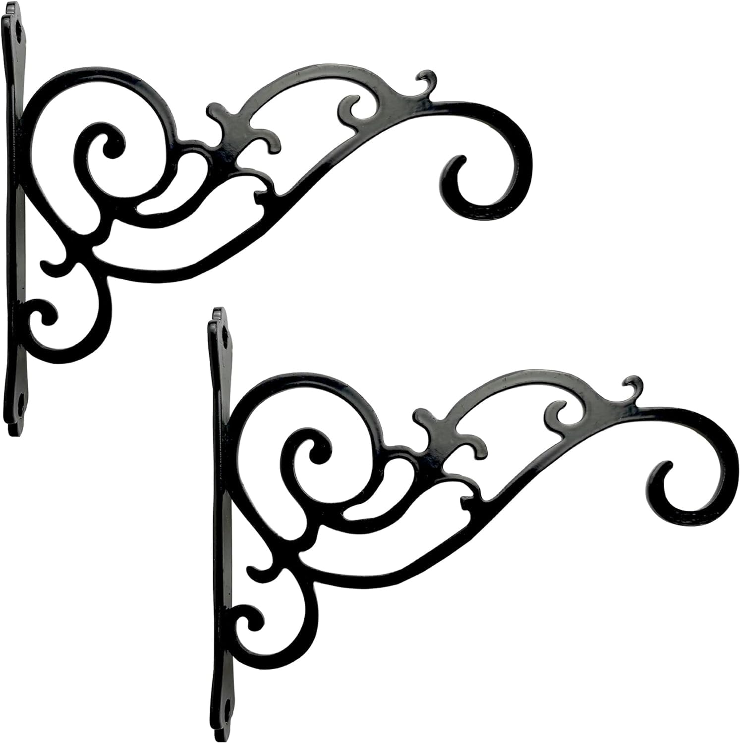 Swarush Hanging Plant Bracket Wall Hook Hanging Plant Brackets,Black Iron Plants Indoor/Outdoor Planter Hangers Hooks,for Hanging Lanterns,Bird Feeders,Wind Chimes,Planters (pack 3)-image-47