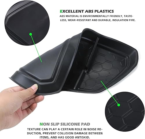 Miniatura 5 de HAPPYHORSE Bandeja de almacenamiento para consola central compatible con Nissan Frontier 2022 2023 2024 consola central de automóvil, organizador de