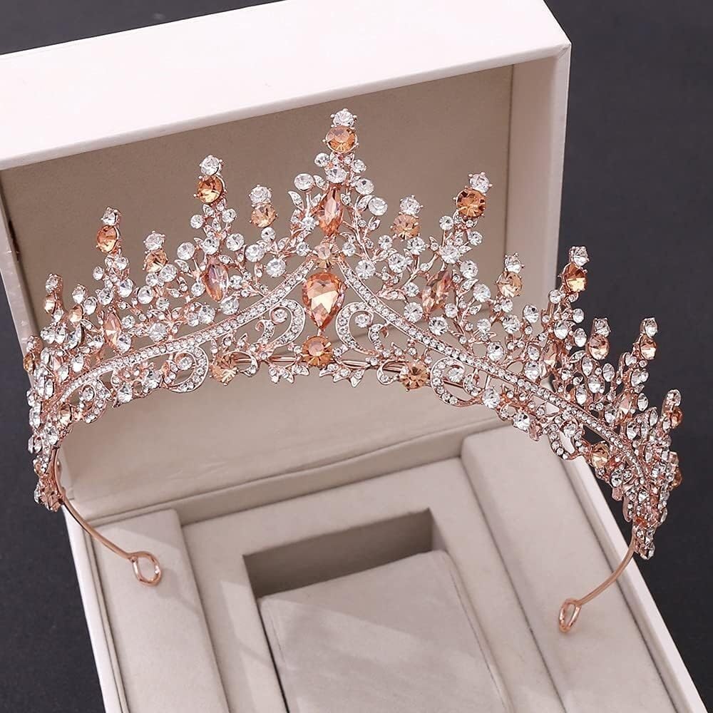 Crystal Tiara for Women, Elegant Rhinestone Bridal Crown, Headdress for Weddings, Proms & Special Occasions