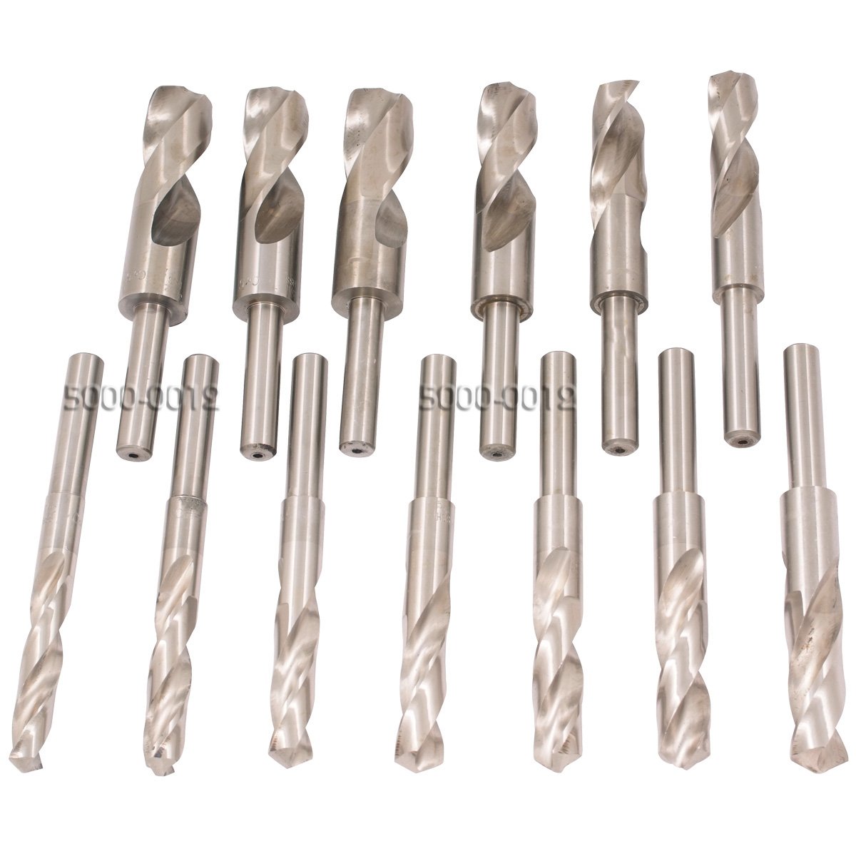 HHIP 5000-0012 13 Piece Cobalt Silver and Demming Drill Set with 1/2" Shank