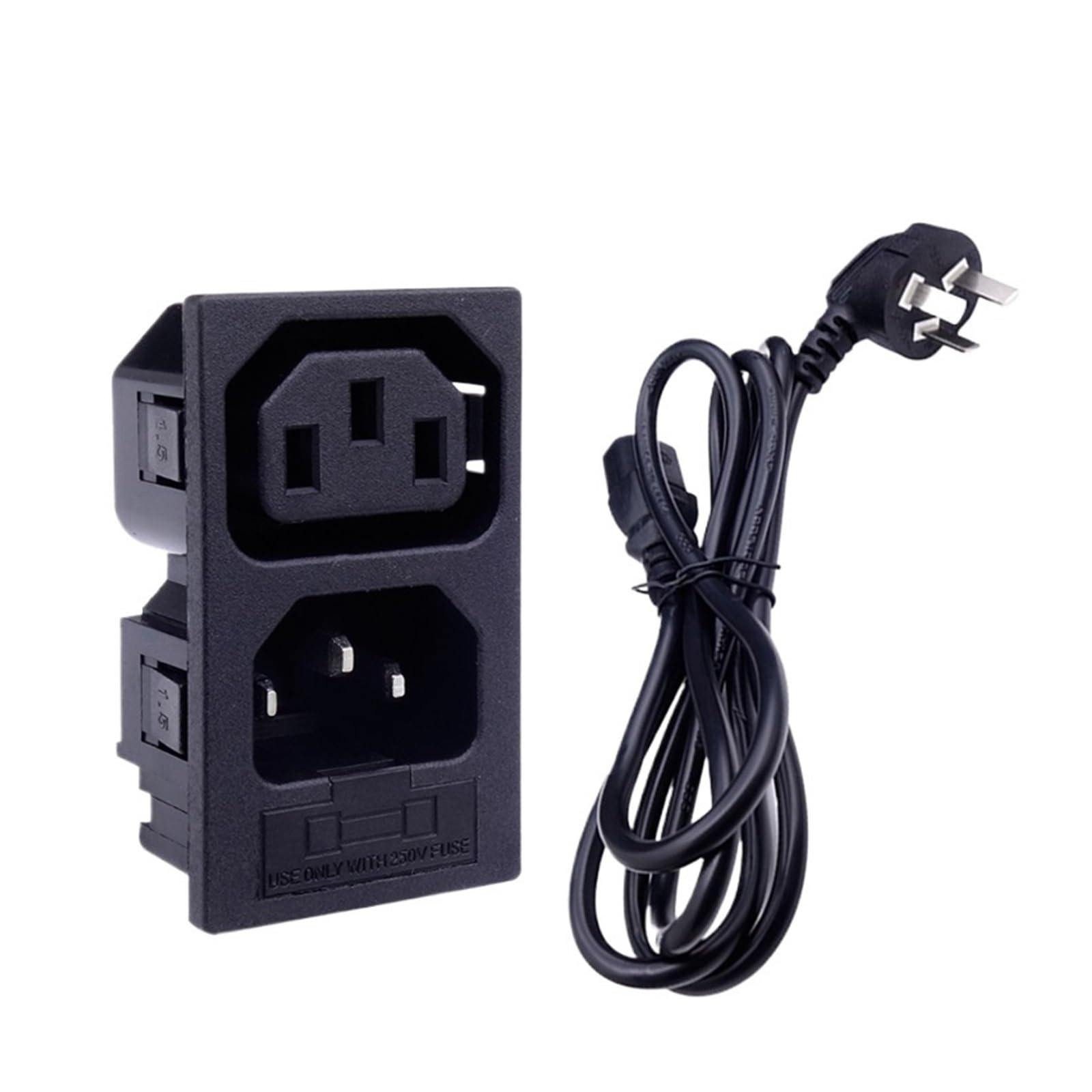 Toma de corriente serie AC macho y hembra para arreglar tirones de cables 5