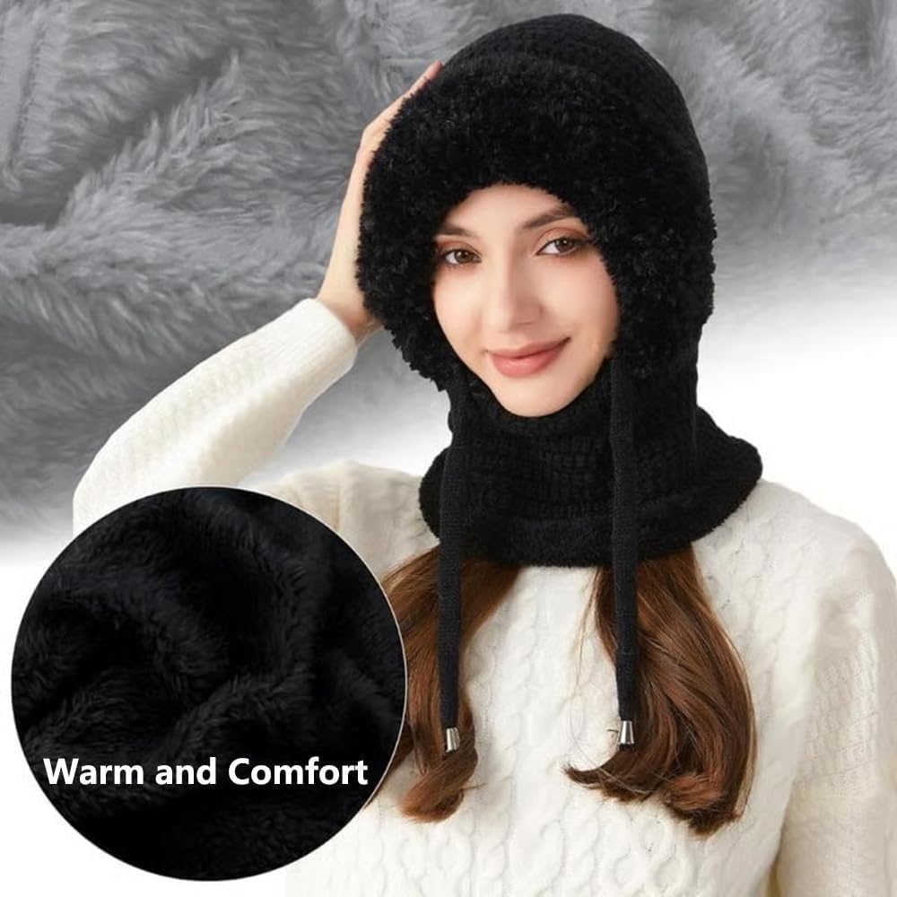 Snowpal Hat, 3 in 1 Beanie Snow Pal Hat for Women with Scarf and