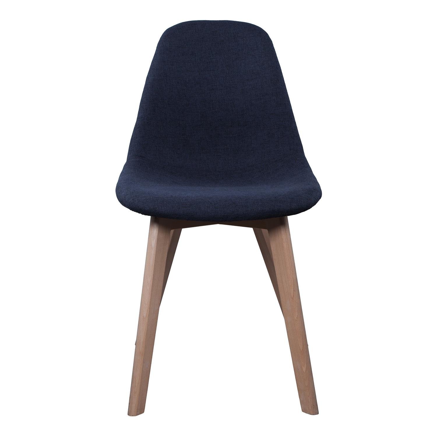 Chaise scandinave AC-Déco en tissu noir pour salle à manger