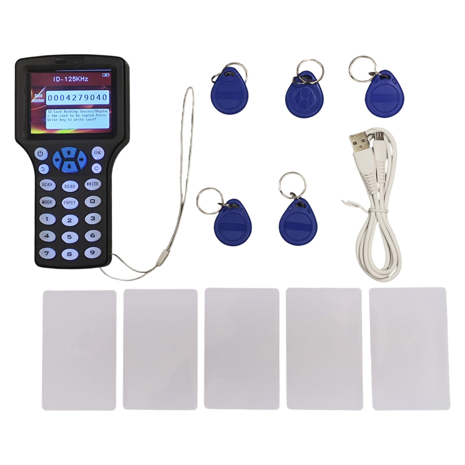 Kaeltsyn Automatic Card Backup Device With Auto Recognition And Manual For Entry Systems Elevator Parking With 5 Keychain Tokens Attendance Card Reader Writer