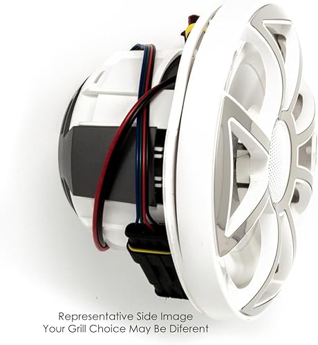 Miniatura 4 de Wet Sounds - Dos pares de REVO 6-XSW-SS White XS/Stainless Overlay Grill 6.5 pulgadas de altavoces coaxiales LED marinos
