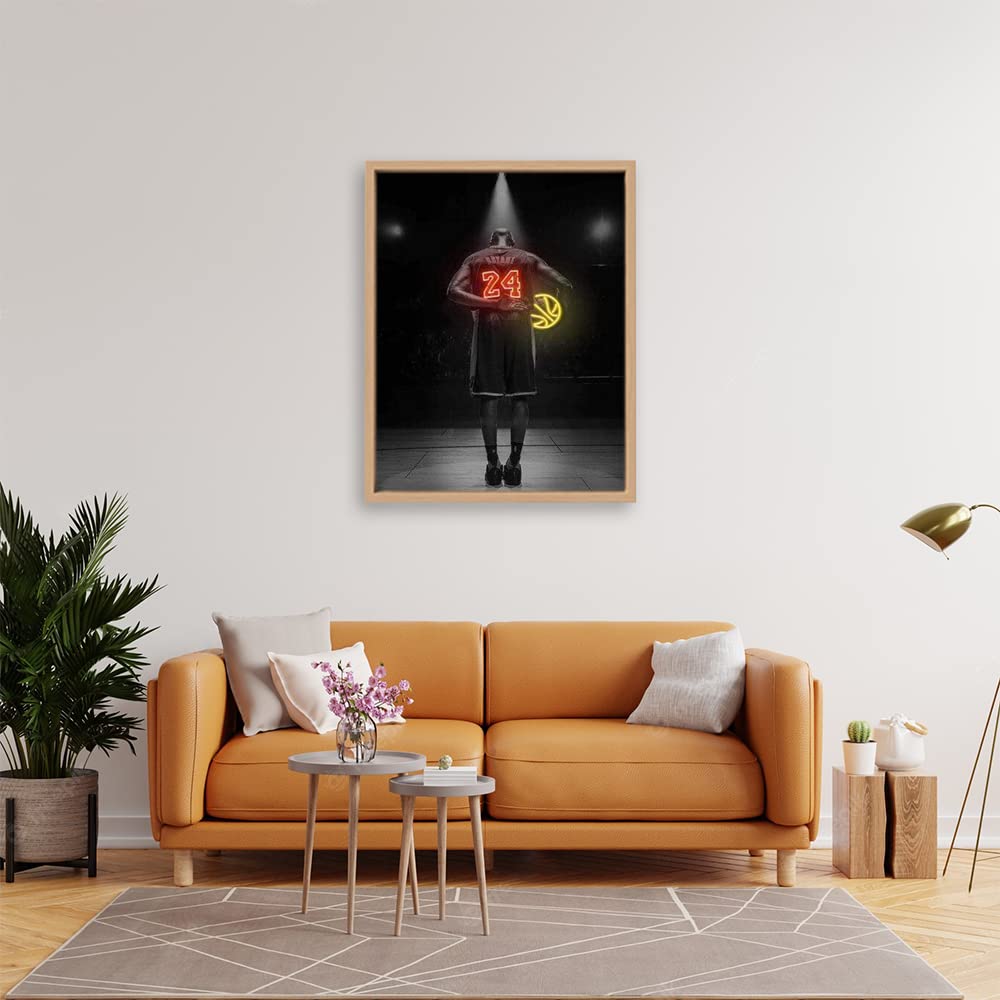 VERRE ART Wooden Floater Framed Canvas - Wall Decor for Living Room, Bedroom, Office, Hotels, Drawing Room (22in X 34in) - Kb Bryant - Mamba Out