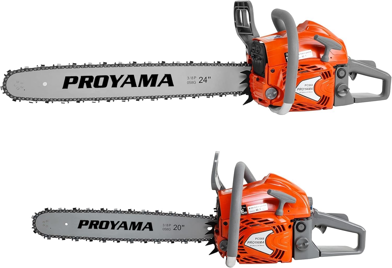PROYAMA 68CC Gas Powered Chainsaw, 24 Inch 20 Inch Top Handle Chain photo 7