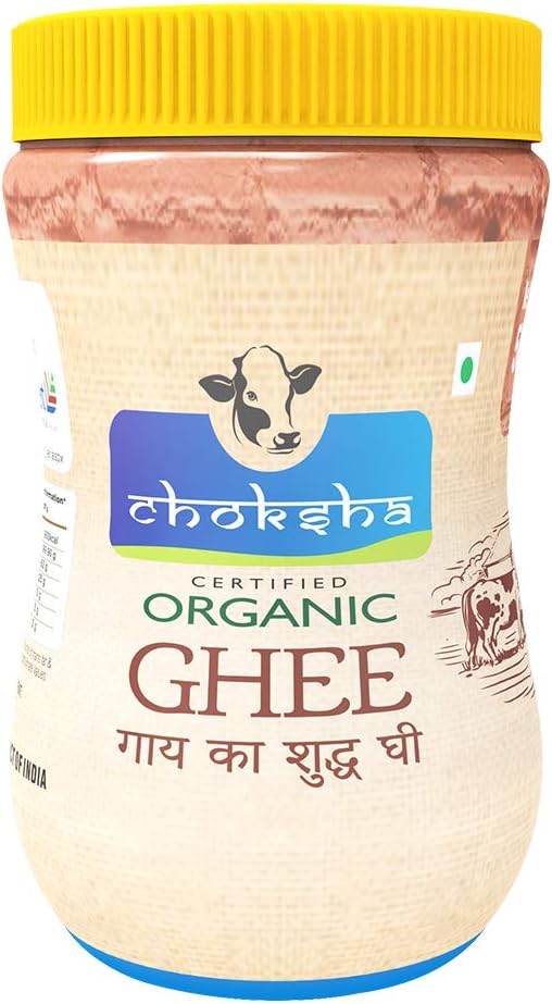 Choksha 100% Pure Organic Cow Ghee, 500ml