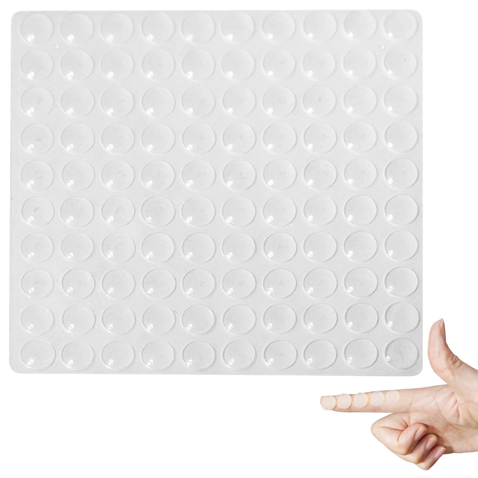YangShion Deurstopper transparant, 6 stuks zelfklevende rubberen buffers, wandbuffer als bescherming voor muur en deur, deurstopper, muur, transparant, deurklinkstopper, elastische buffer voor