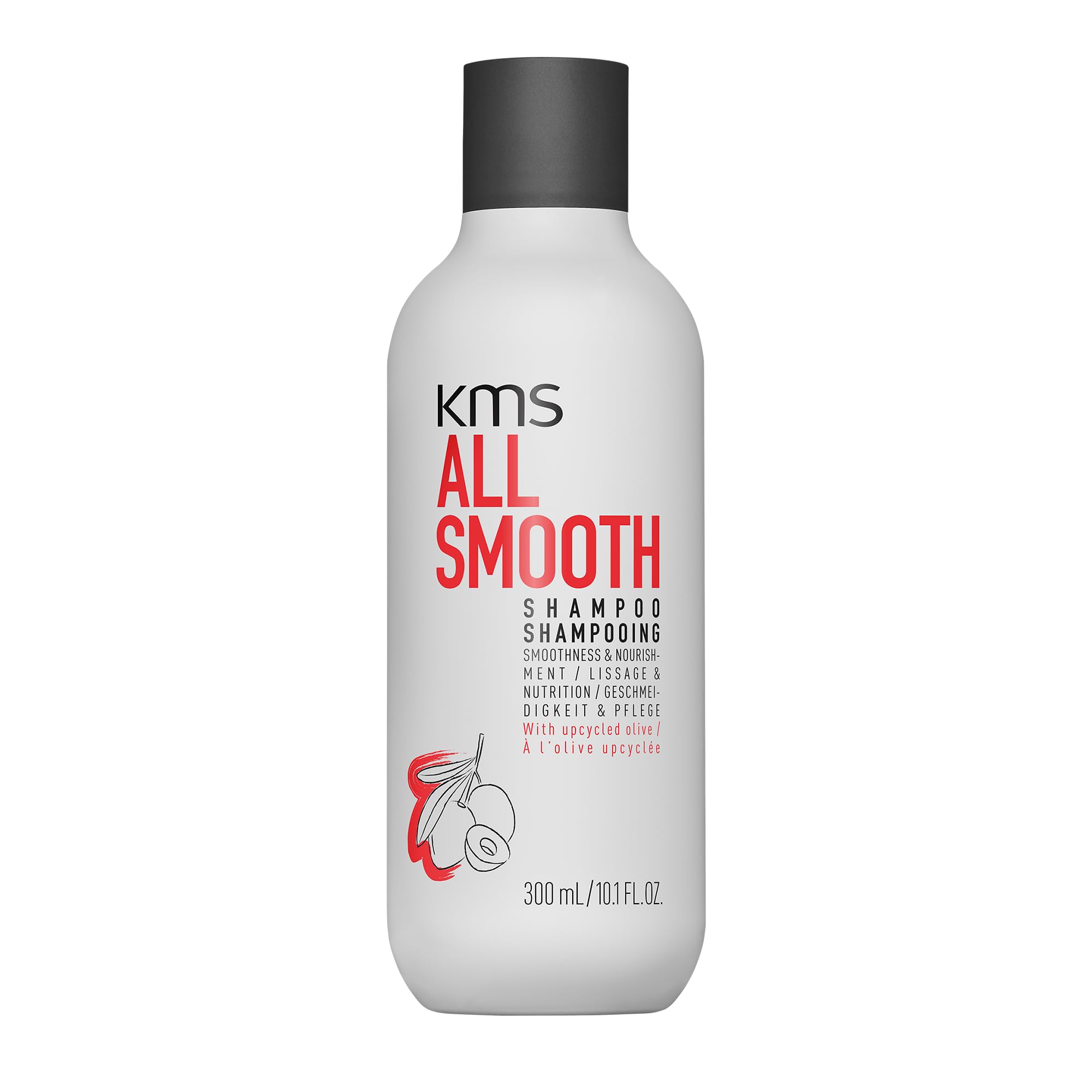 KMS AllSmooth Shampoo, for All Hair Types Reduces Frizz, Vegan & PETA Approved, 300ml, White, 300 ml (Pack of 1)
