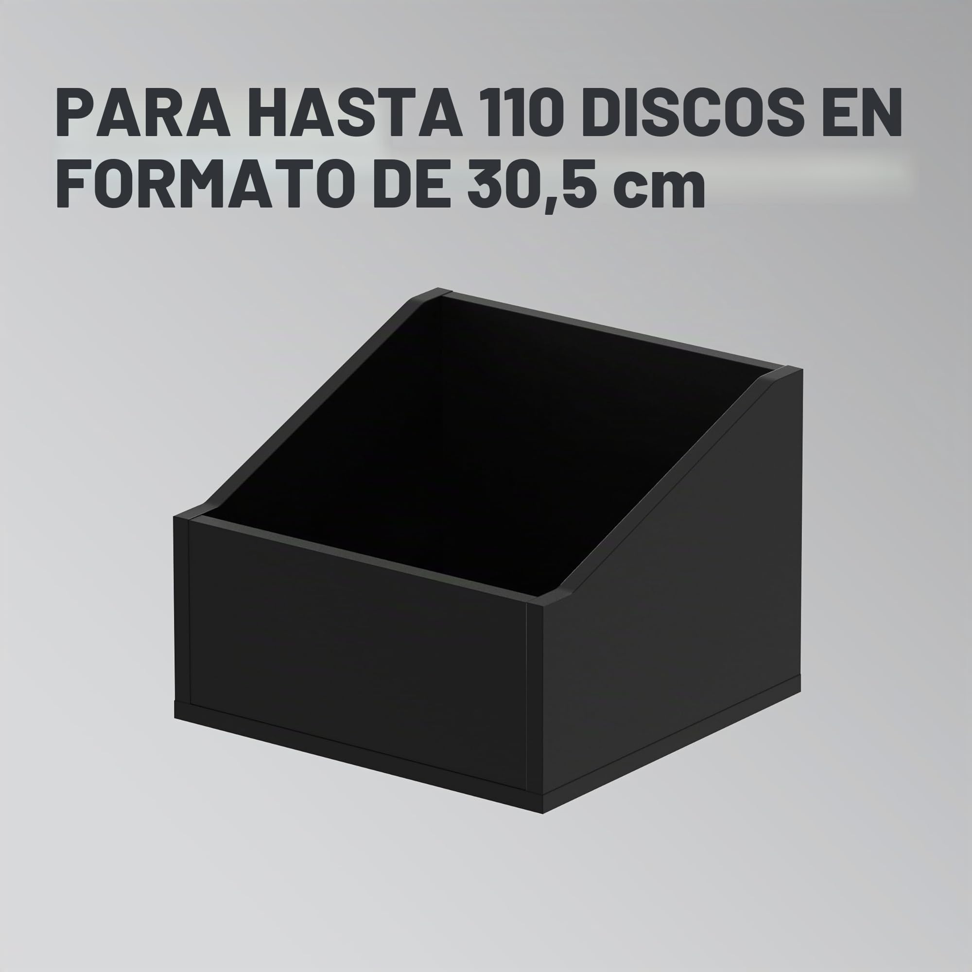 Reloop Glorious DJ Caja Negra para 110 Discos de Vinilo, 350 (219125)