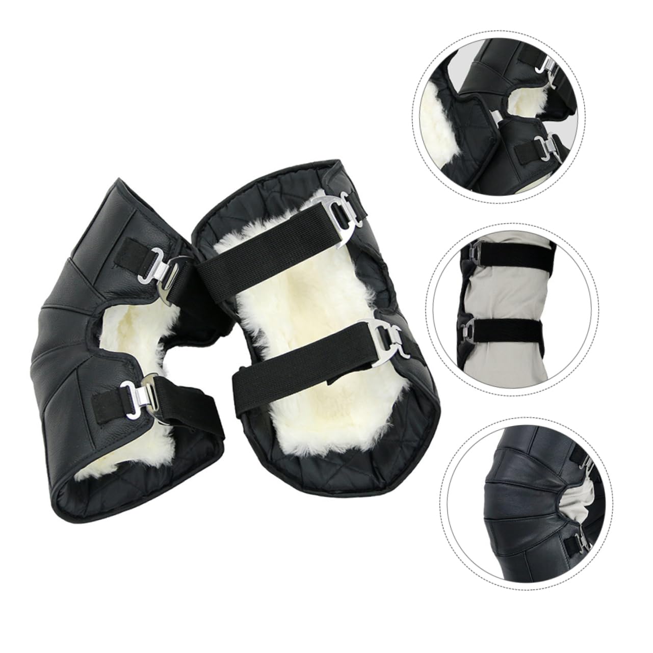 OSOLADY 1Pair Warm Keeping Motorcycle Knee Pads for Men Windproof Leg Protectors Durable Material for Outdoor Biking Cold Rainy Weather