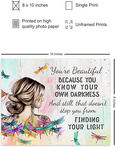 Miniatura 2 de Decoración de pared con citas positivas – Decoración de pared con citas inspiradoras – Regalos alentadores – Regalos de mejor amiga – Arte bohemio