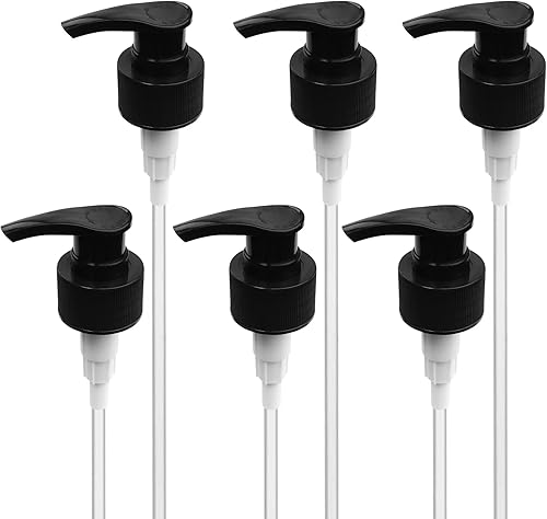 Dispensador de bomba de litro, universal 28410, tapa de bomba Balck de repuesto superior, se adapta a la mayoría de botellas de 1 litro (33.8 onzas)