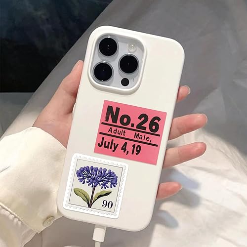 Miniatura 8 de 100 PCS Vintage Pink&Purple Stickers, Aesthetic Sticker for Journaling Scrapbook Water Bottles, Waterproof Vinyl Coquette Art Decals for Bullet