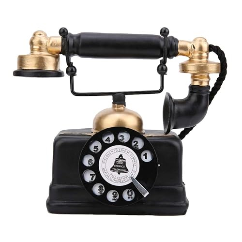 Decorative Telephone Model, 6.29 inch Height Retro Telephone Decor, Vintage