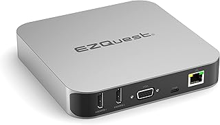 EZQuest USB C Hub - 12 in 1 USB C Docking Station- 2X HDMI 4K 60HZ & 30Hz, VGA, Ethernet, USB-C with 100W PD 3.0, 4X USB 3.0 Ports, SD & Micro SD & Audio Port - MacBook Pro, Air & Windows Computers