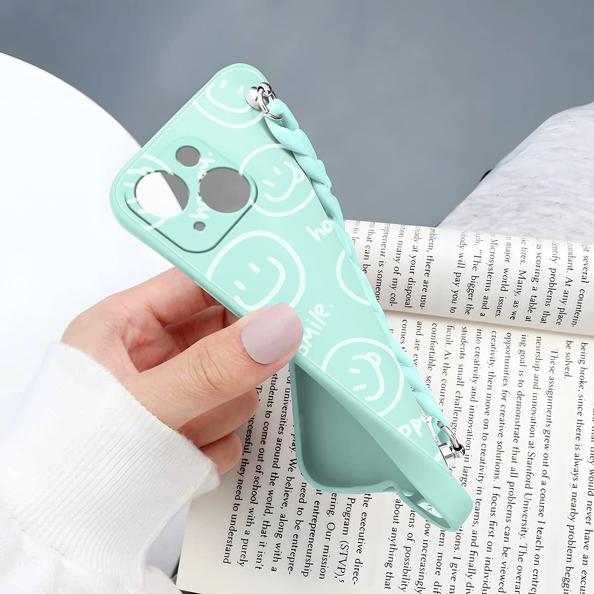 Yoedge Transparente Funda Con Cuerda Para Apple IPhone 12 Pro Max Case 6,7", Glitter Love Heart Aesthetic Brillante Carcasa Con Cadena Correa Colgante Corazones Caso Mujer Cover Para IPhone 12 Pro Max