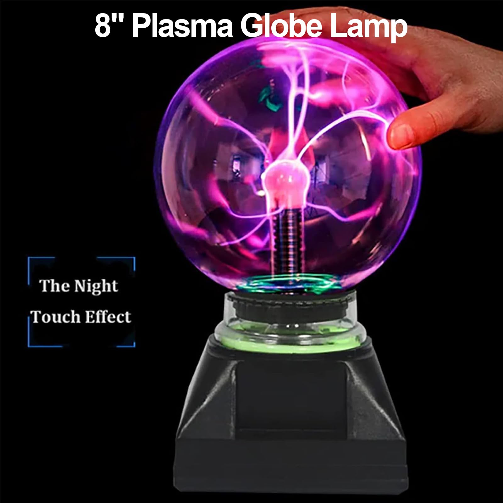 Lampada al plasma con luce interattiva sensibile al tocco e al suono, interruttore a 3 marce, per feste e decorazioni per la casa