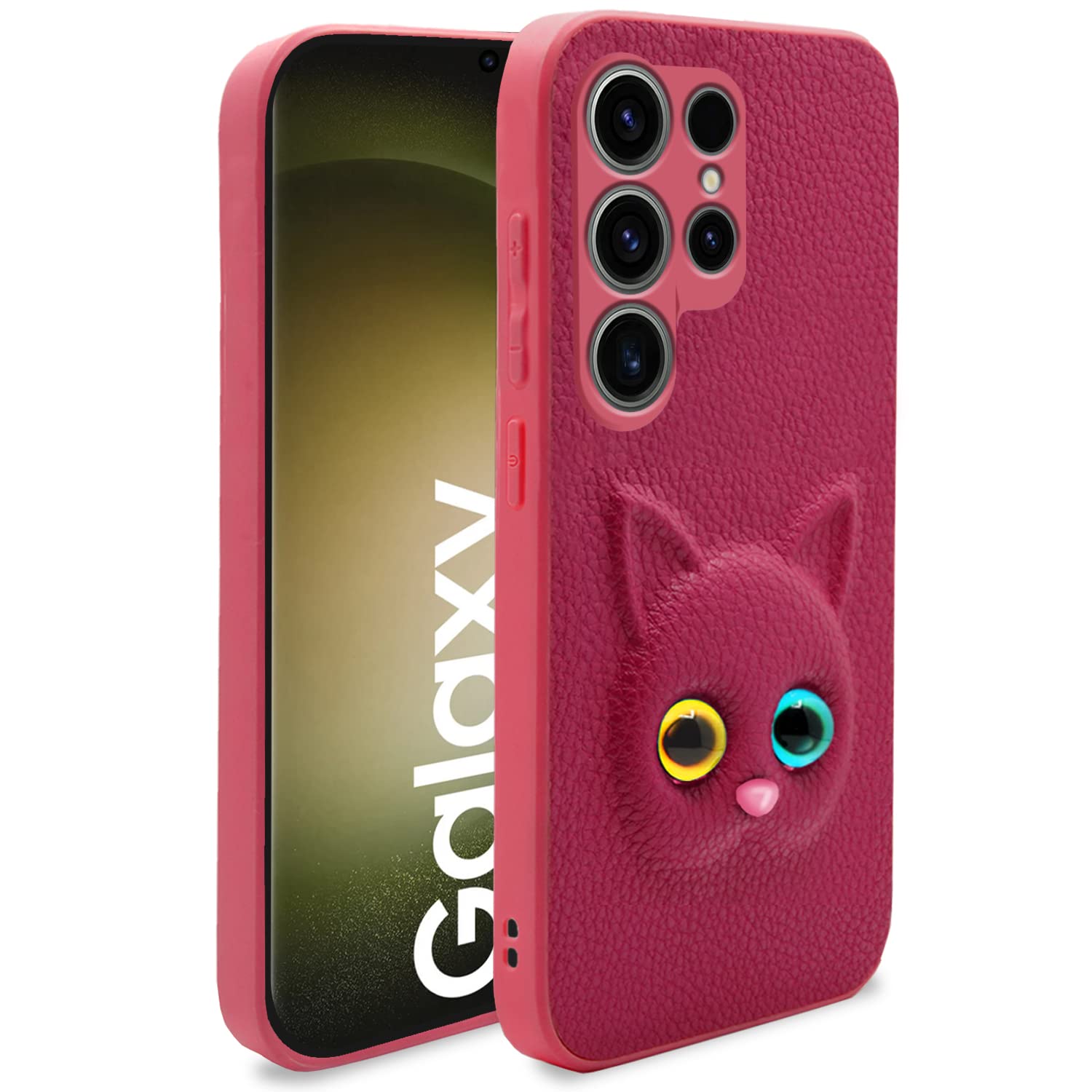 Pikkme Samsung Galaxy S23 Ultra 5G Back Cover for Girls | Cute Cat Leather Finish | Soft TPU | Case for Samsung Galaxy S23 Ultra 5G (Pink) (B0C1ZLGCVC) Amazon Price History, Amazon Price Tracker