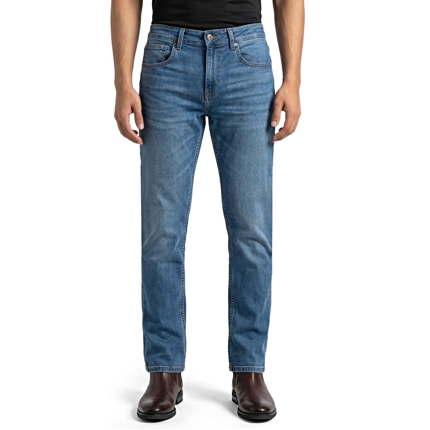 spykar Men's Rover Regular Fit Mid Rise Casual Jeans-picture-28