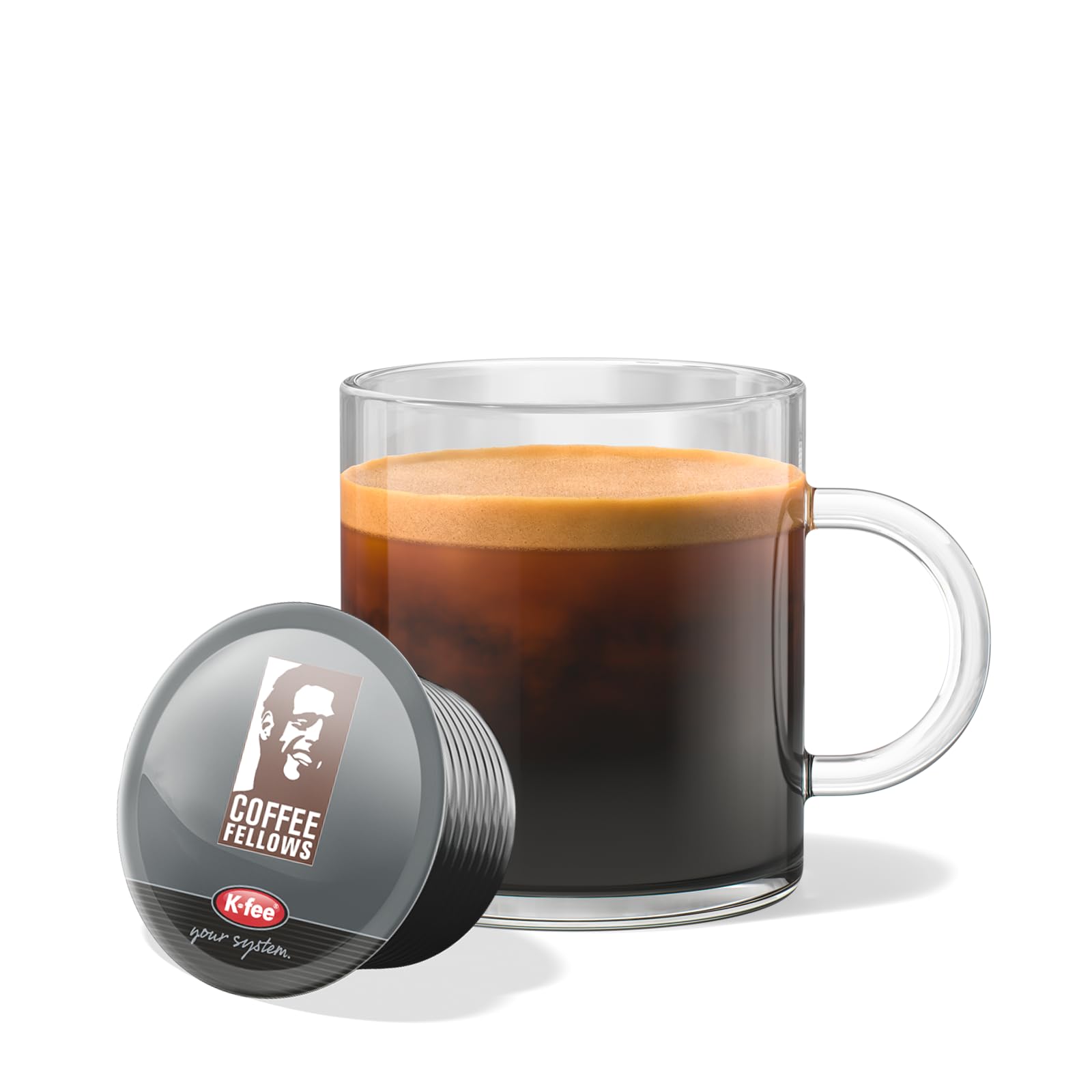 K-fee Coffee Fellows Blend Espresso kapsułki z kawą, intensywność 5/6, kompatybilne z K-fee & Tchibo Cafissimo, 120 kapsułek