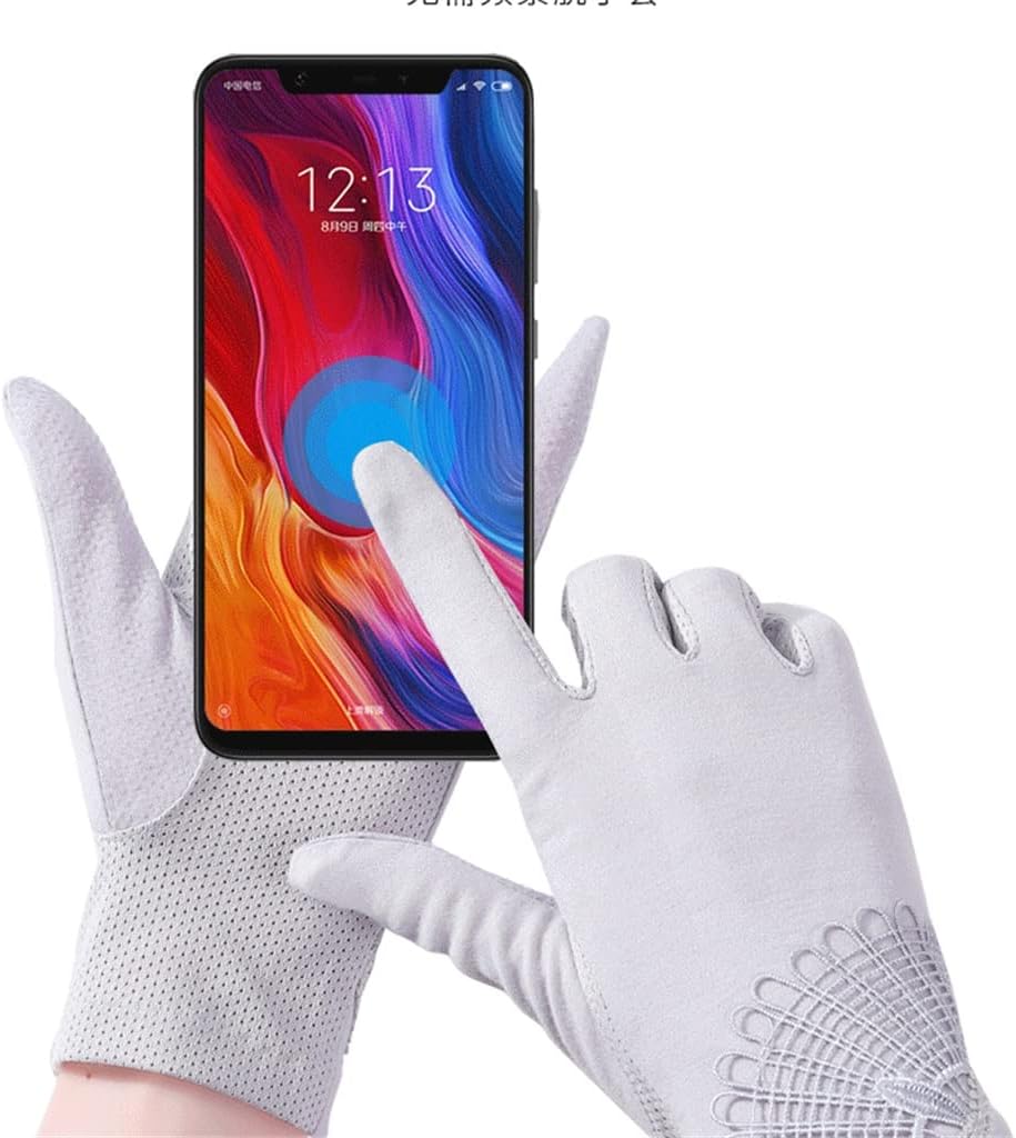 Driving Gloves Women's Touch Screen Thin Breathable Short Riding Handguards Autumn Elastic