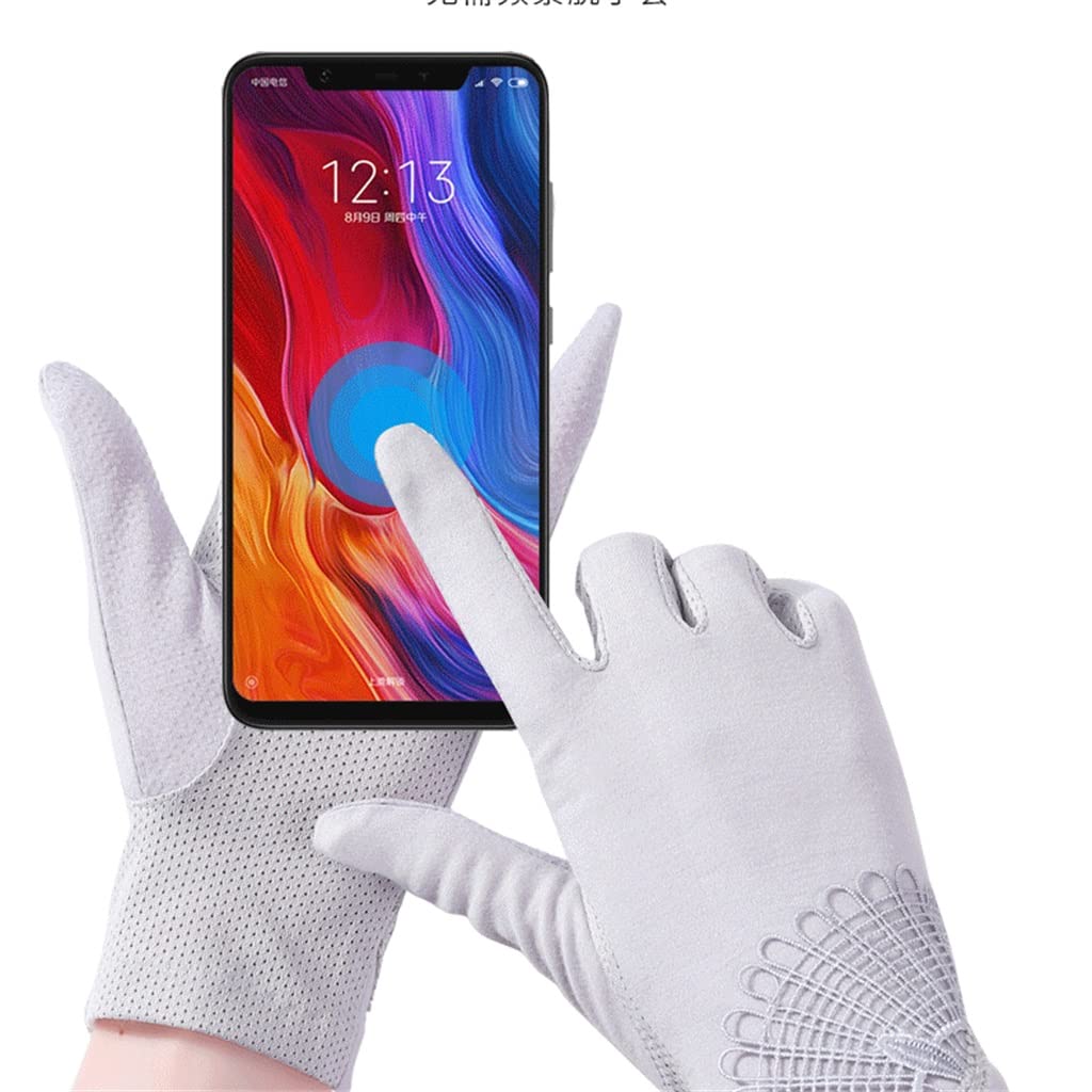 Driving Gloves Women's Touch Screen Thin Breathable Short Riding Handguards Autumn Elastic