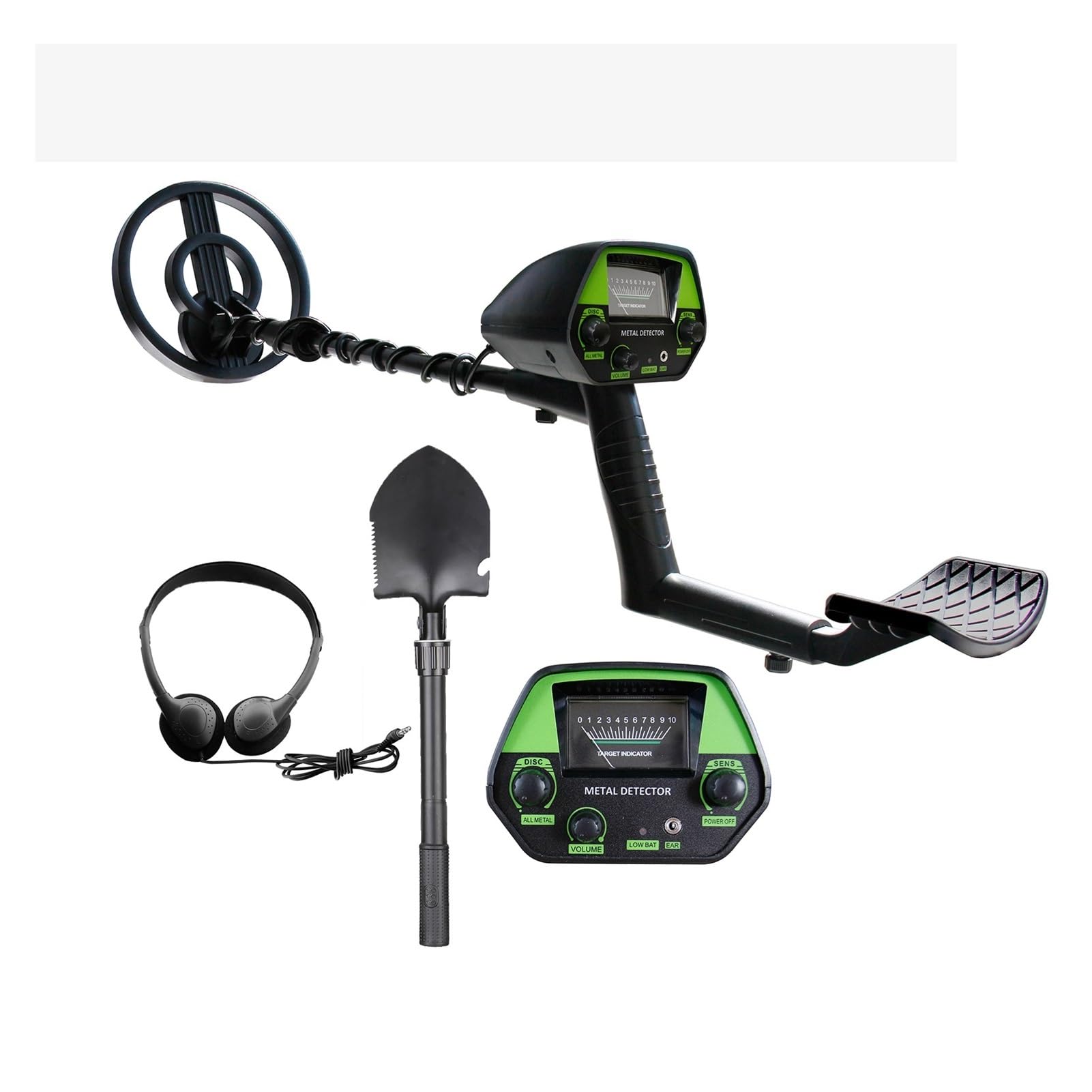 Metal detector ad alta sensibilità Metal Detector Metal Finder Gold Detector Cacciatore di tesori Strumento di rilevamento di metalli portatile for studenti principianti(6)