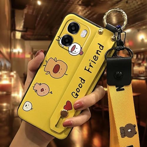 Phone Case Compatible with OPPO A6X 4G Global/5G Global, Waterproof Cute Kickstand cell phone cover Anti-dust Durable Ring Shock
