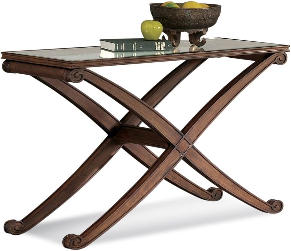 Bassett Mirror Wellington Console Table in Dark Fruitwood Amazon.co