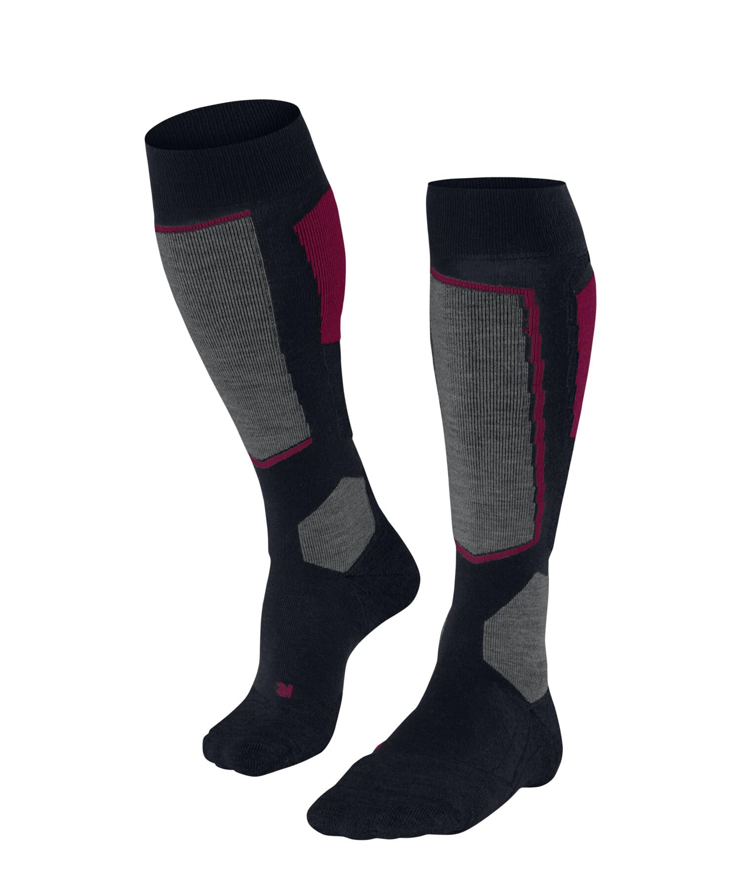 FALKE Women's SK2 Intermediate W Kh Wool Warm Thick 1 Pair Skiing Socks, Blue Space 6116, 2.5-3.5