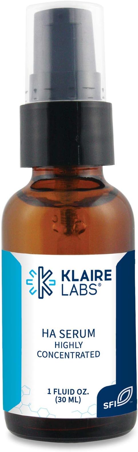 Klaire Labs HA Serum - Highly Concentrated Hyaluronic Acid, No Parabens (1 fl oz / 30 ml)