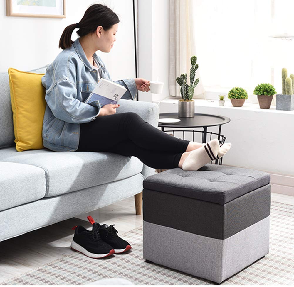 Amazon｜収納ボックスオットマン大人スクエアフットスツールレスト