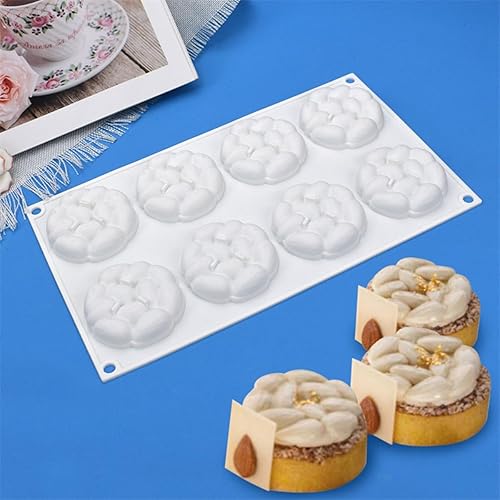 mostsom Moldes de silicona para almendras de chocolate con 8 cavidades para fondant de caramelo de chocolate para molde de jabón y panadero