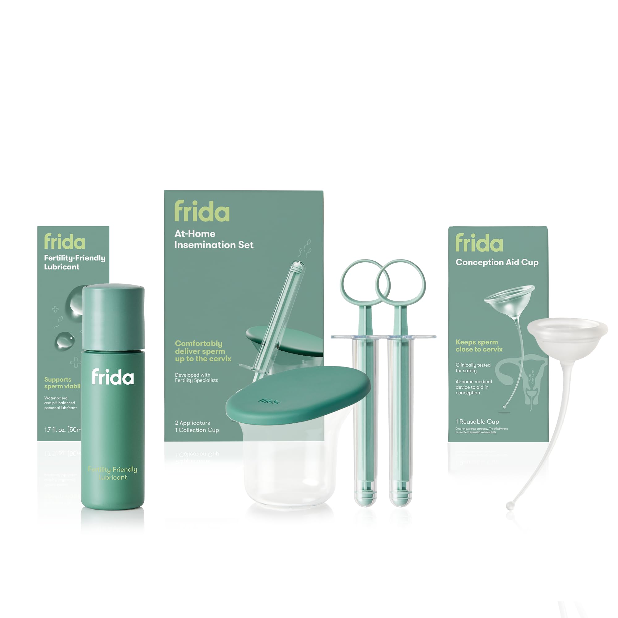 Bundle of Frida Fertility Lubricant | | Frida Fertility Conception Aid Cup | Frida Fertility at-Home Insemination Kit | Insemination Kit for Families, Developed with Fertility Specialists