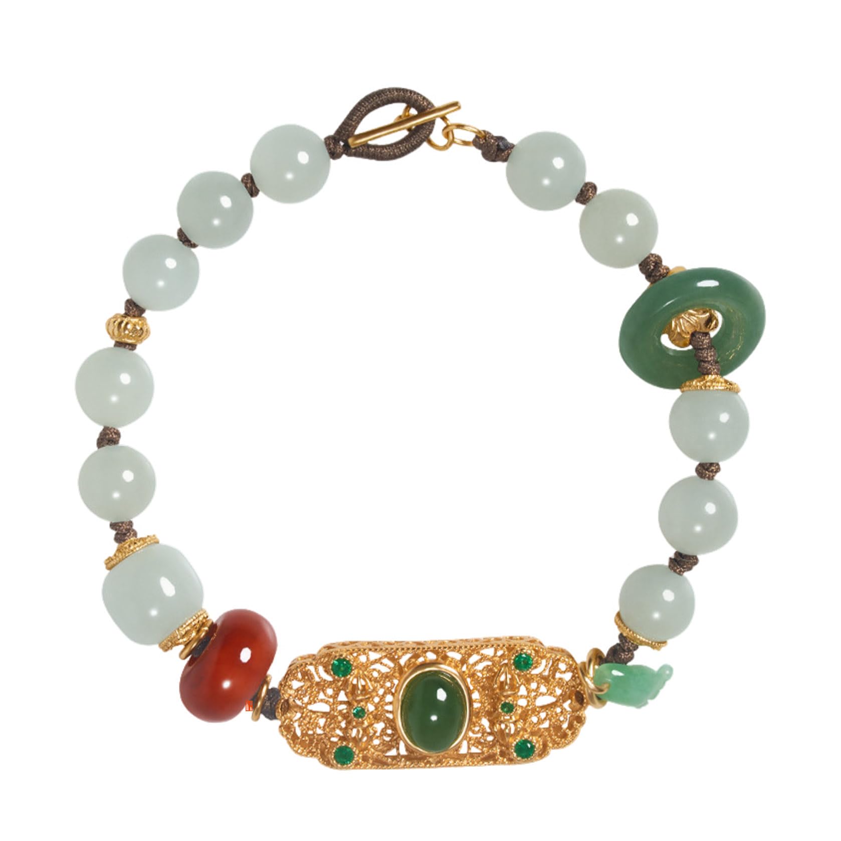 Accessoires Cheongsam en jade vert résistant pour sublimer les robes de soirée
