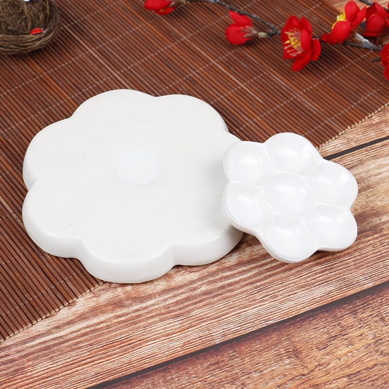 paleta malarska 1 szt. Ceramiczny artysta dostarcza sztuki taca na pigmenty akwarela paleta gwaszów (Color : Style A)