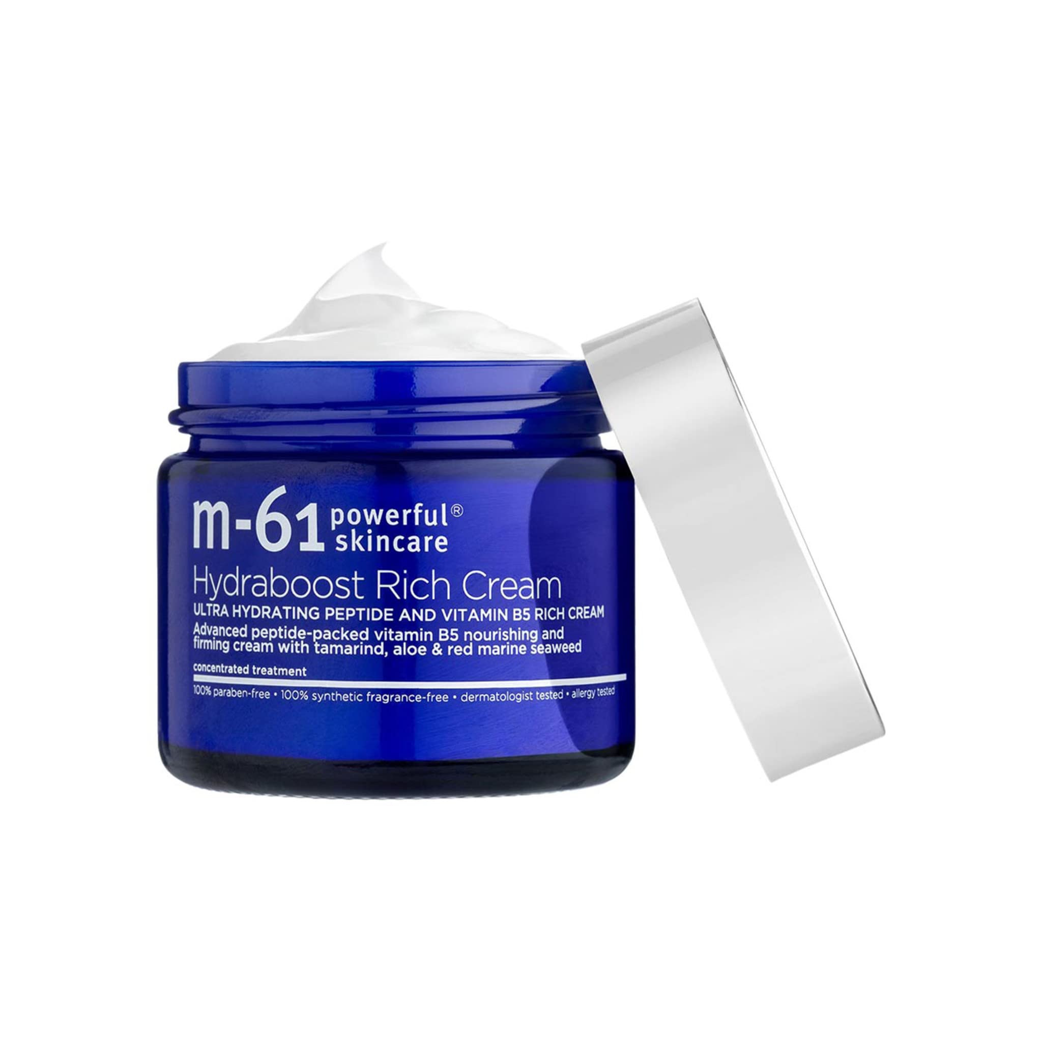 m-61 Hydraboost Rich Cream | Luxurious, Ultra Hydrating Face Cream With Peptides, Vitamin B5, Tamarind, Aloe, Red Marine Seaweed. 48-Hour Hydration. For Mature or Dry Skin - 1.7 Fl Oz